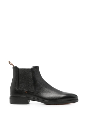 Santoni Easy grained leather Chelsea boots - Black