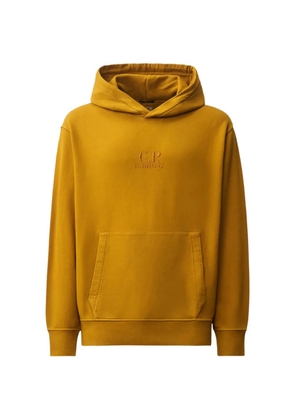 C.P. Company logo-embroidered hoodie - Yellow