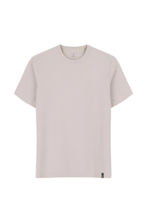 Boggi Milano T-shirt in diagonal cotton-blend jersey B-Tech - Neutrals
