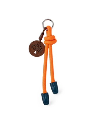 Mulberry rope knot keyring - Orange