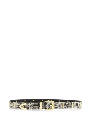 PINKO python-effect studded belt - Neutrals