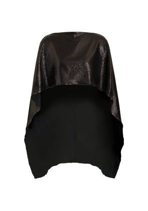 Alberta Ferretti sequin-embellished cape scarf - Black