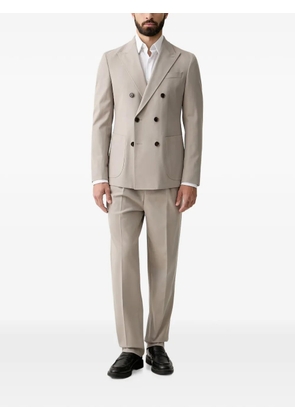 Joop! double-breasted peak-lapel suit - Neutrals