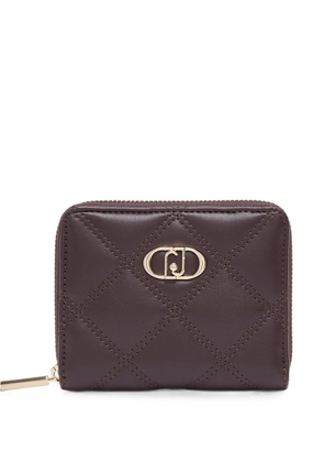 LIU JO small quilted wallet - Brown