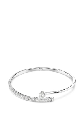 Swarovski crystal-embellished bangle - Silver