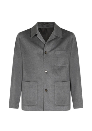Lardini patch-pocket cashmere jacket - Grey
