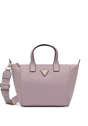 GUESS USA logo-plaque tote bag - Purple