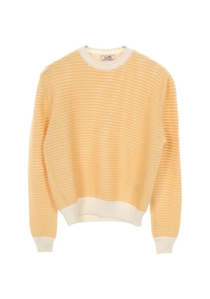 Hermès Pre-Owned 2010s striped knit sweater - Yellow