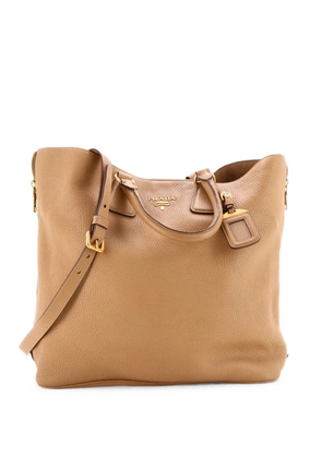 Prada Pre-Owned Side Zip Convertible Vitello Daino Large tote bag - Neutrals