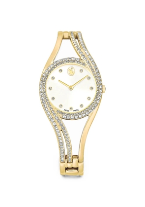 Swarovski round 28mm watch - White