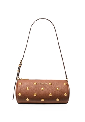 Michael Kors small Izzy stud-embellished shoulder bag - Brown