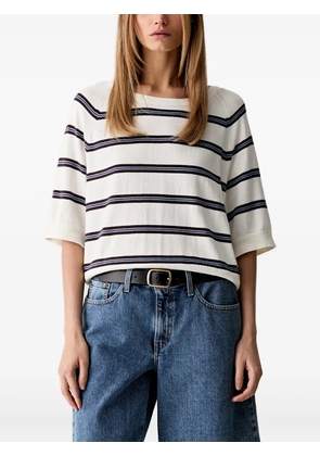Marc O'Polo striped short-sleeve top - White