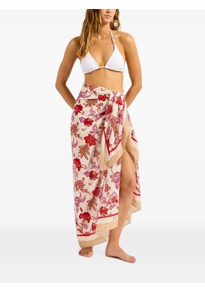 Seafolly floral-print sarong - Neutrals