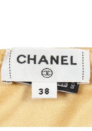 CHANEL Pre-Owned 1986-1988 Coco Mark blouse - Yellow