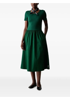 Marc O'Polo gathered-skirt midi dress - Green