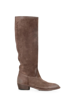 Officine Creative Sonegal knee-high suede boots - Brown