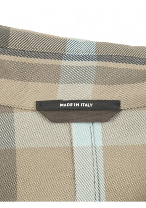 Hermès Pre-Owned 2010 plaid coat - Green