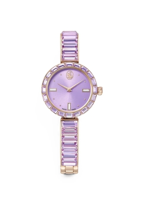 Swarovski crystal-embellished 25mm watch - Purple