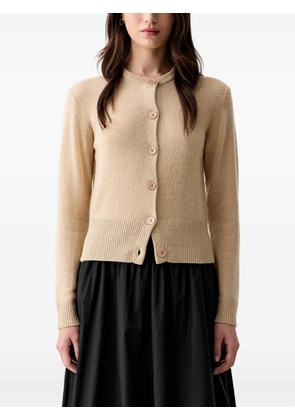 Joop! buttoned ribbed-trim cardigan - Neutrals