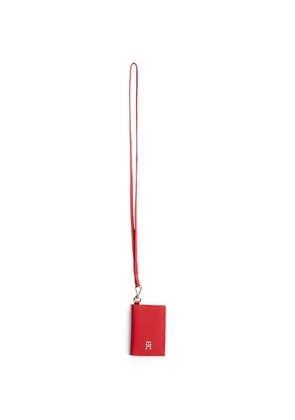 Tommy Hilfiger Icon logo-plaque card holder - Red