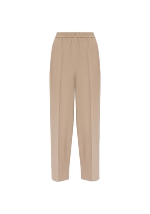 Fabiana Filippi Cady elasticated-waistband stitched-seam trousers - Neutrals