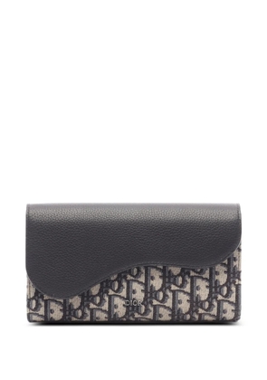 Christian Dior Pre-Owned 2010s Saddle monogram-pattern wallet - Blue