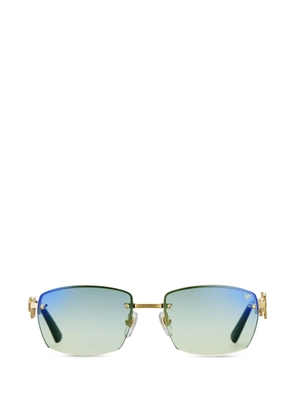 Vintage Frames Company Cashier rimless rectangle-frame sunglasses - Gold