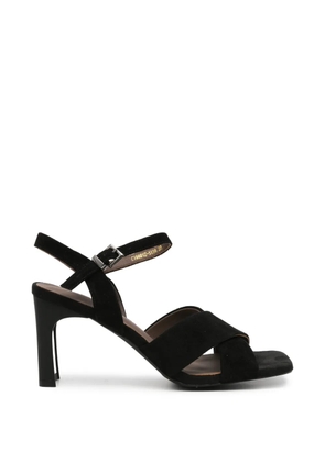 SERGIO MORETTI FIRENZE crossover-strap buckle-fastening sandals - Black