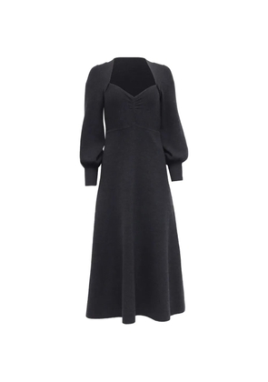 SANDRO 2020s sweetheart-neck puff-sleeve dress - Black