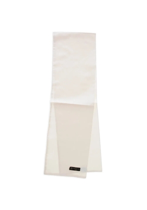 Corneliani logo-patch scarf - Neutrals