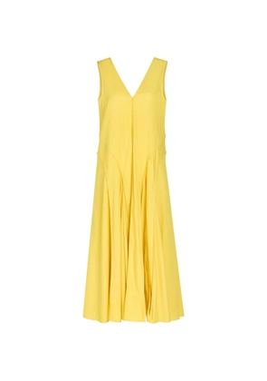 Another Tomorrow V-neck maxi dress - Yellow