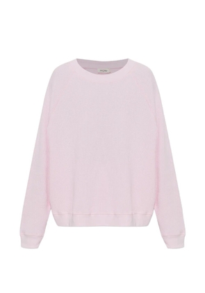 American Vintage waffle-knit raglan-sleeve sweatshirt - Pink