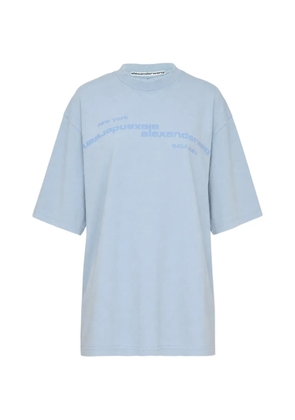 Alexander Wang logo-print T-shirt - Blue