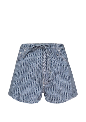 rag & bone geometric-pattern shorts - Blue