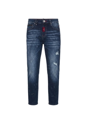 Philipp Plein new tapered fit jeans basic - Blue