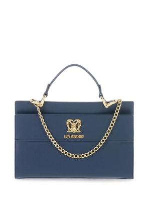 Moschino Love chain-link small bag - Blue