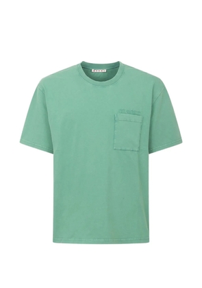 Marni chest-pocket cotton T-shirt - Green