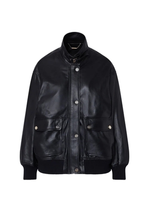 LIU JO oversized leather jacket - Black