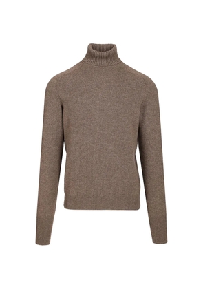 Fedeli cashmere roll-neck sweater - Brown