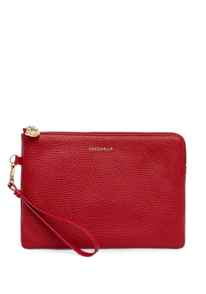 Coccinelle C-Me Softy leather clutch bag - Red
