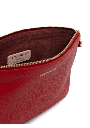 Coccinelle C-Me Softy leather clutch bag - Red