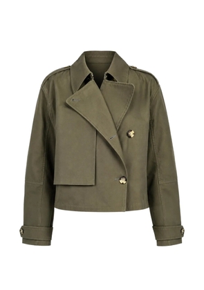 rag & bone Jamie cropped cotton trench coat - Green