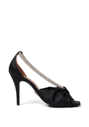 Stella McCartney crystal-embellished knotted sandals - Black