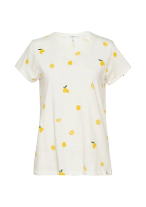 rag & bone lemon-print T-shirt - White