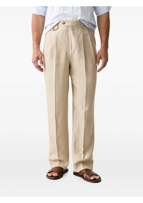Gant linen tailored trousers - Neutrals