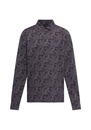 ETRO paisley-print long-sleeve shirt - Blue