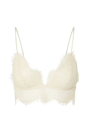 LIU JO chantilly-lace bralette - Neutrals