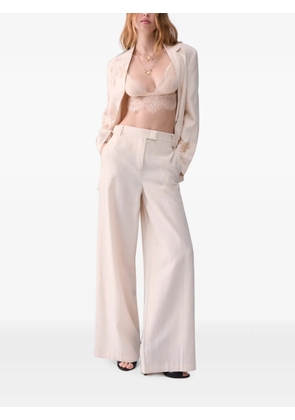 LIU JO chantilly-lace bralette - Neutrals
