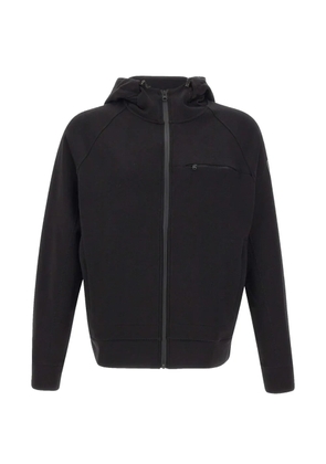 Blauer raglan-sleeve zip-up hoodie - Black