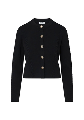 LIU JO cardigan with braided details - Black
